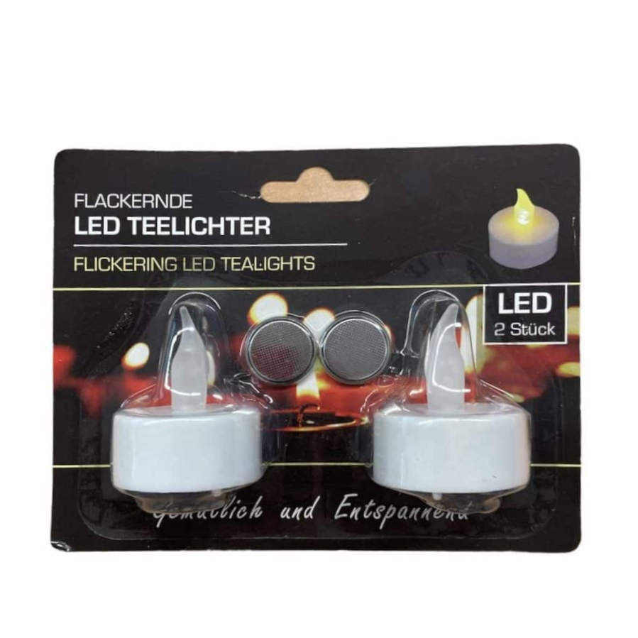 2er-Set LED-Teelichte