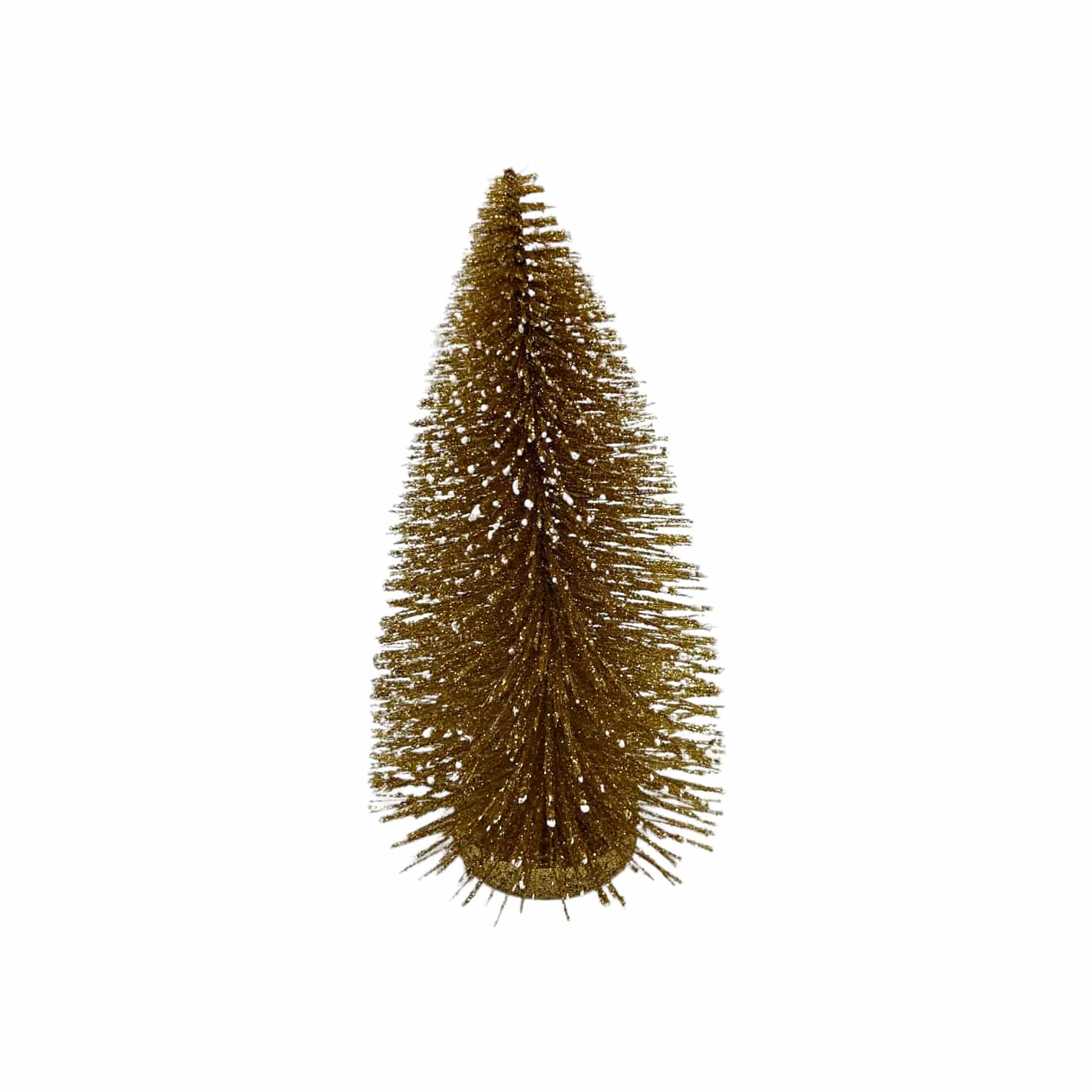 Weihnachtsbaum beschneit gold 23 cm