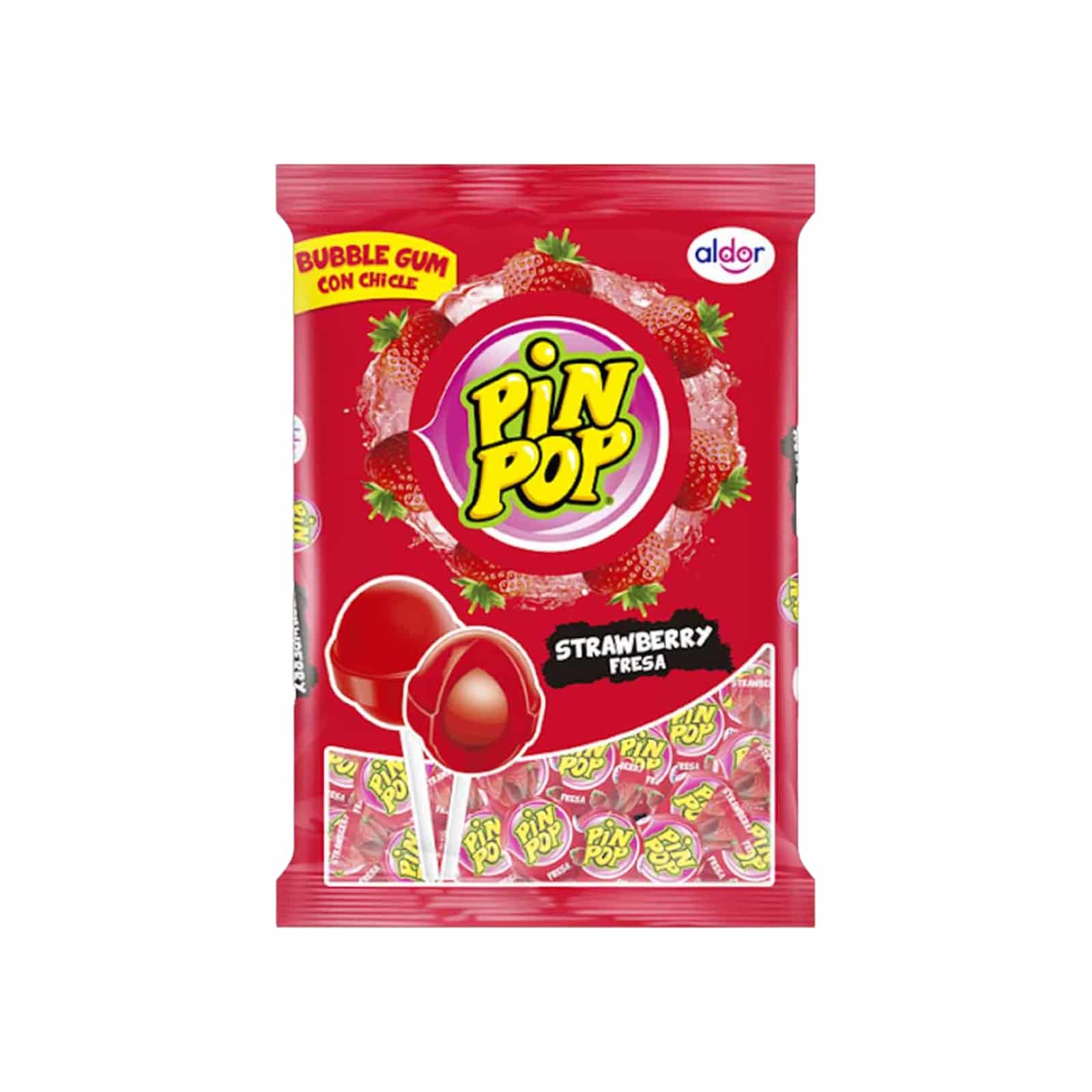 PinPop Lolly Erdbeer 192g