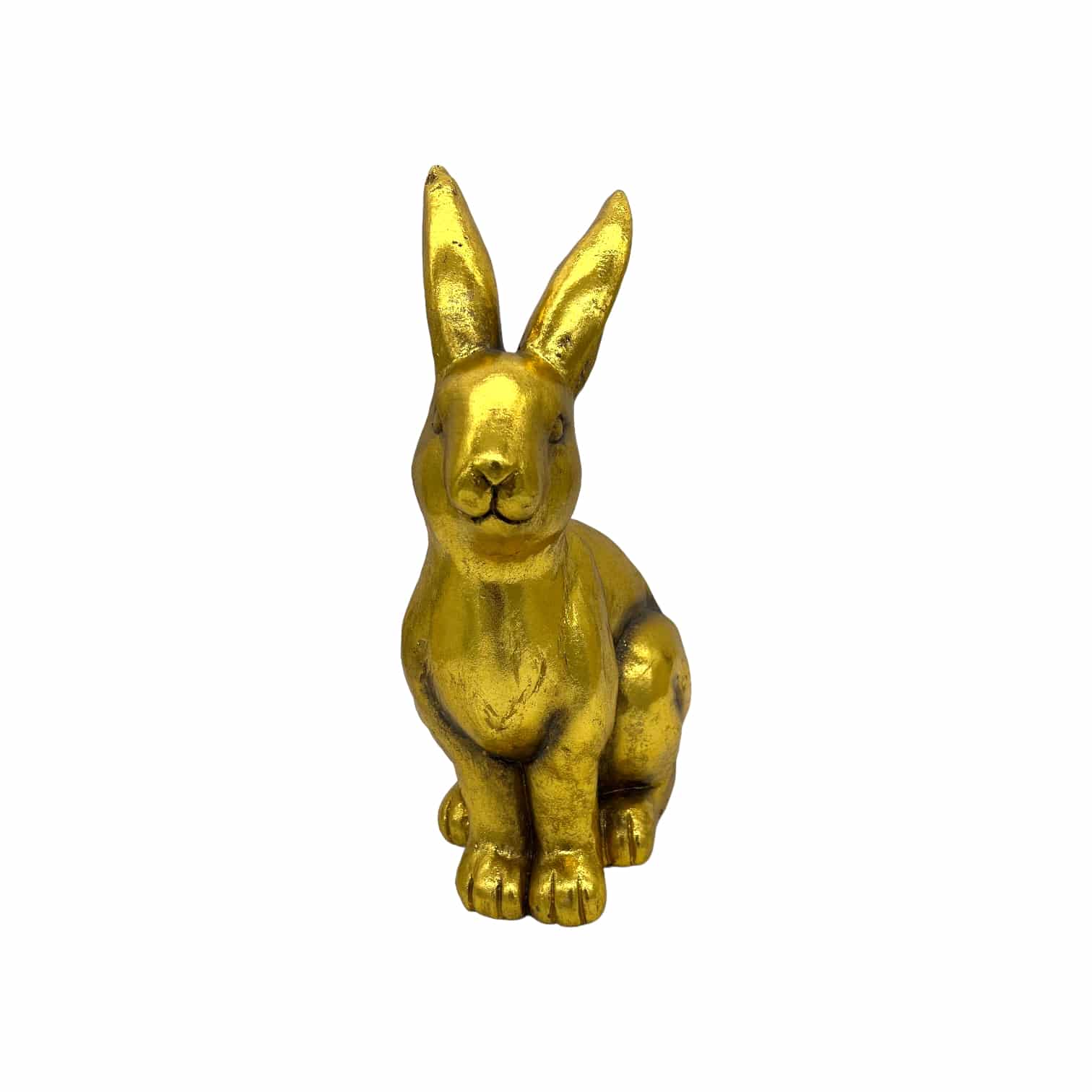 Hase aus Magnesia gold 40 cm
