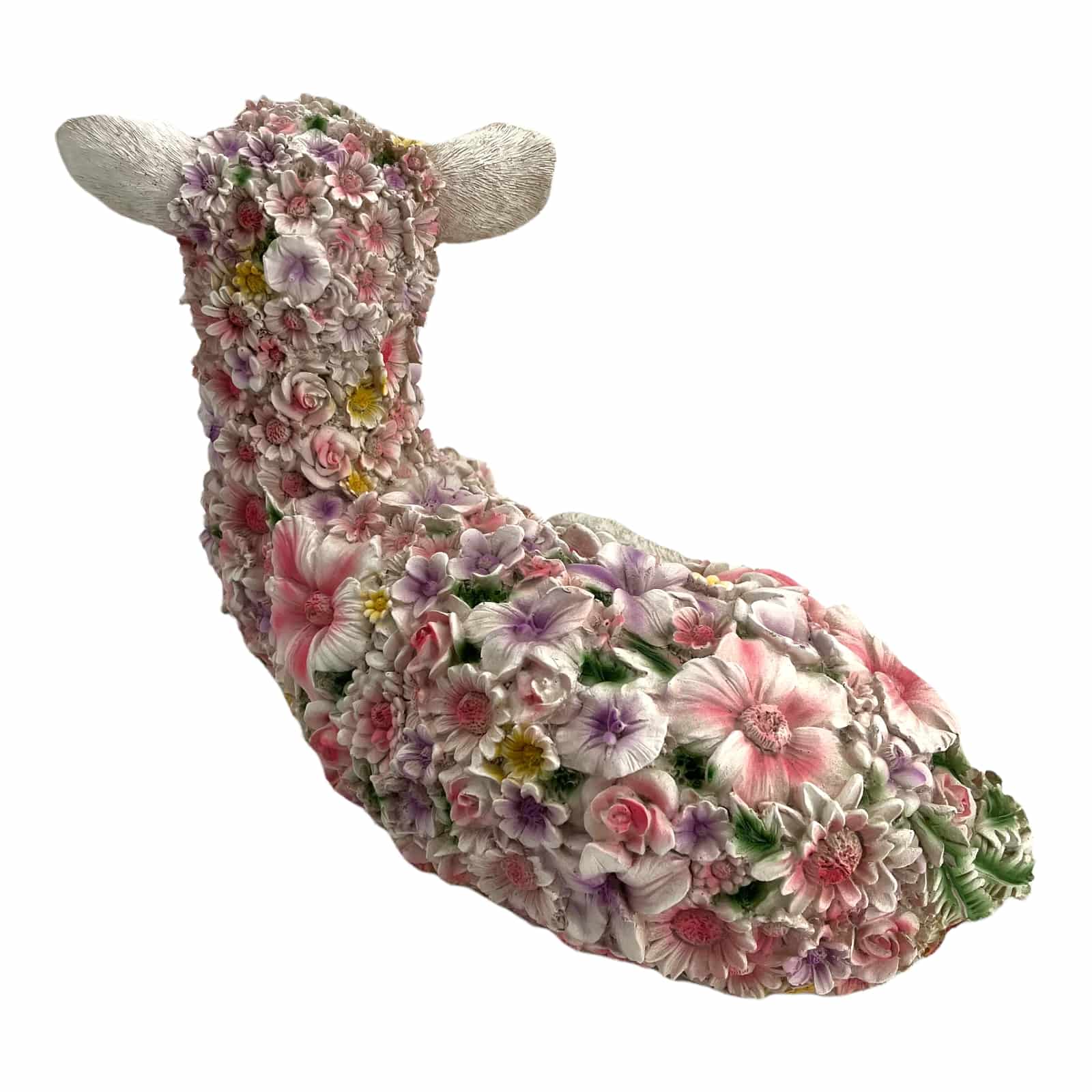 Schaf im Blumenkleid - liegend