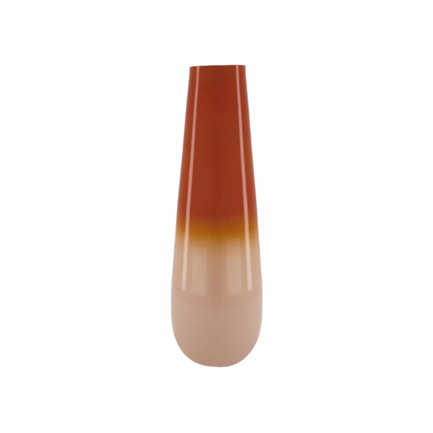 Vase orange/beige