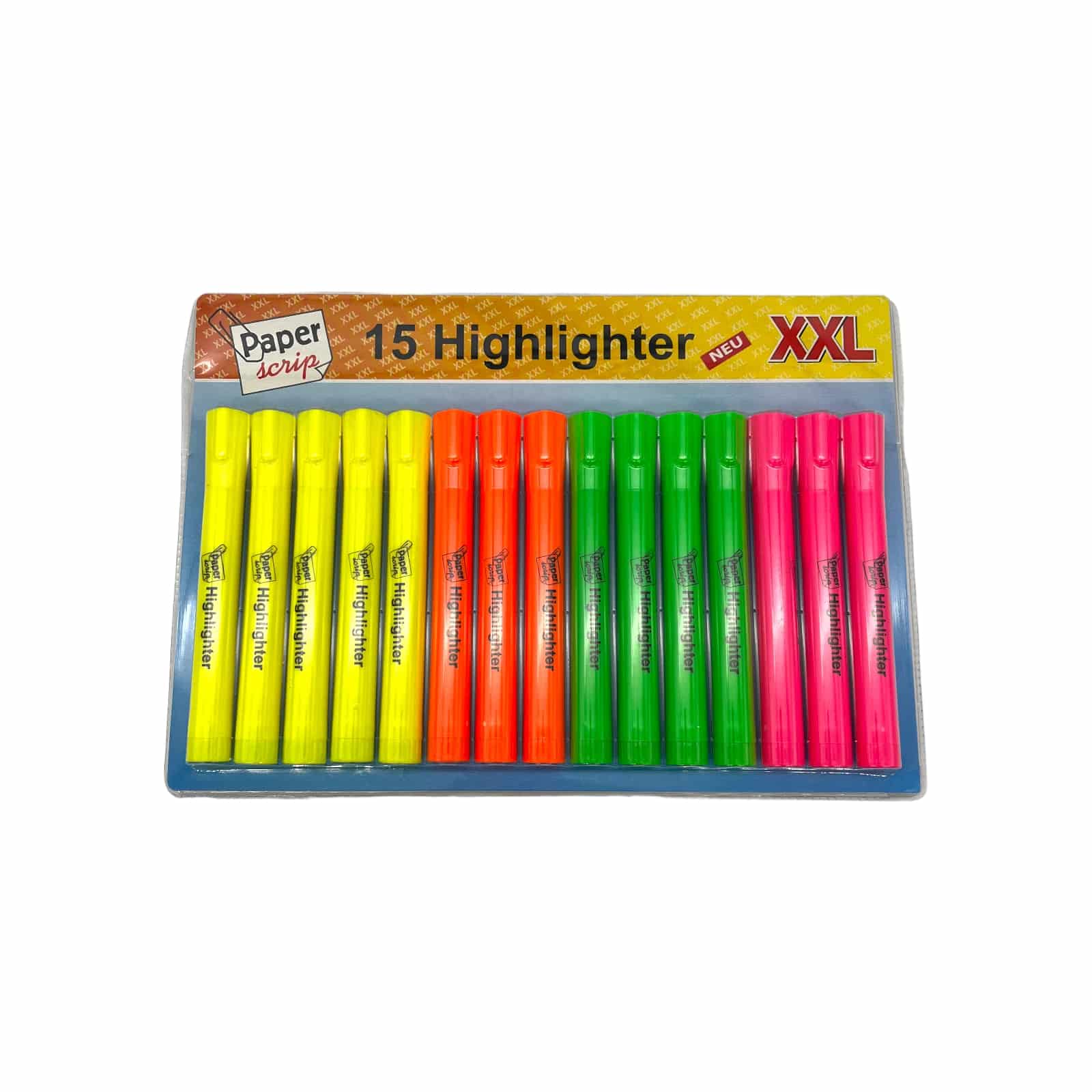 Textmarker/Highlighter 15 er XXL