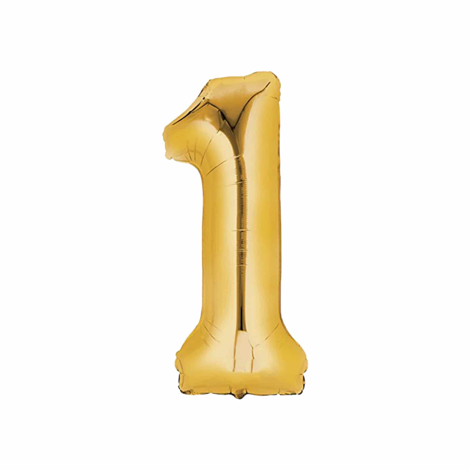 Folienballon gold Ziffer 1
