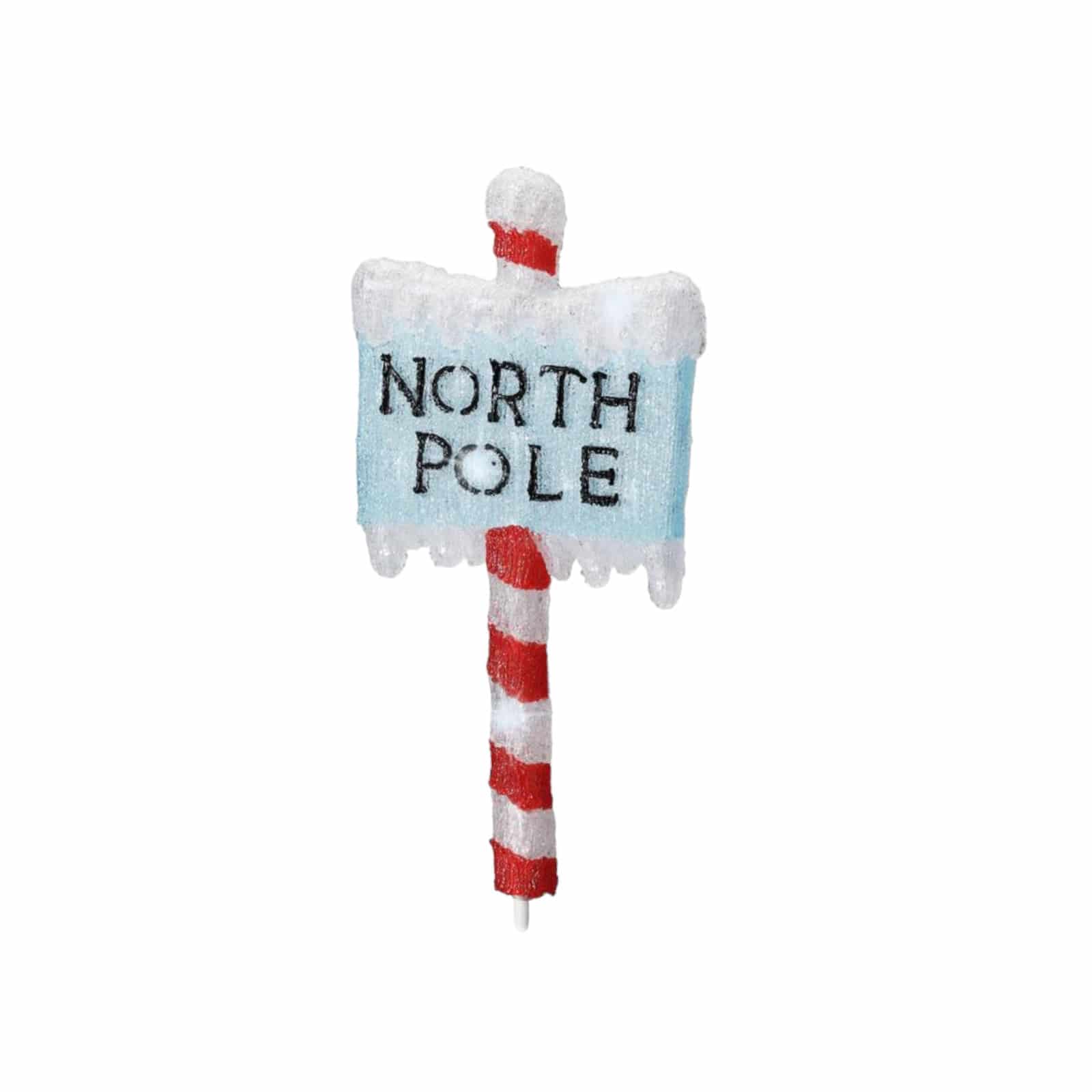 LED-Acryl Schild "North Pole"