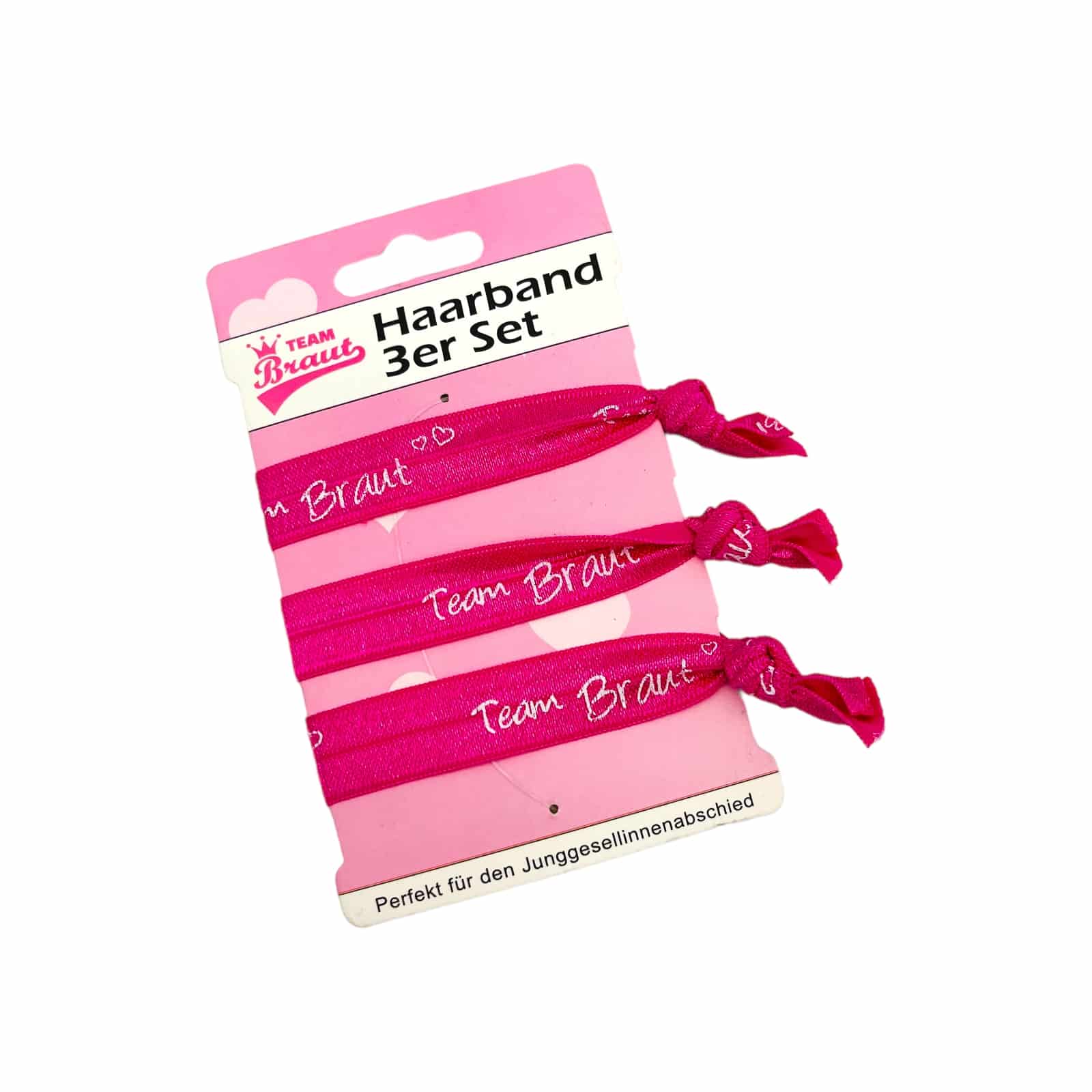 3er-Set Haar-/Armband-Set "Team Braut"