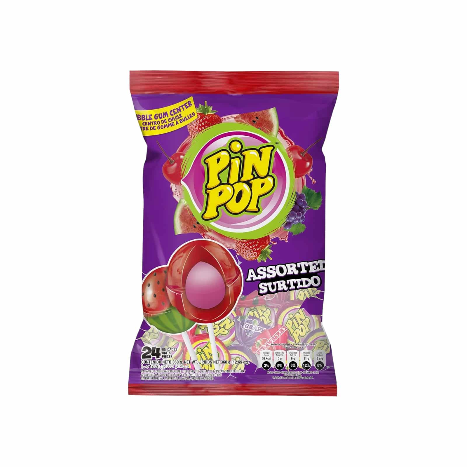PinPop Lolly Frucht-Mix 192g