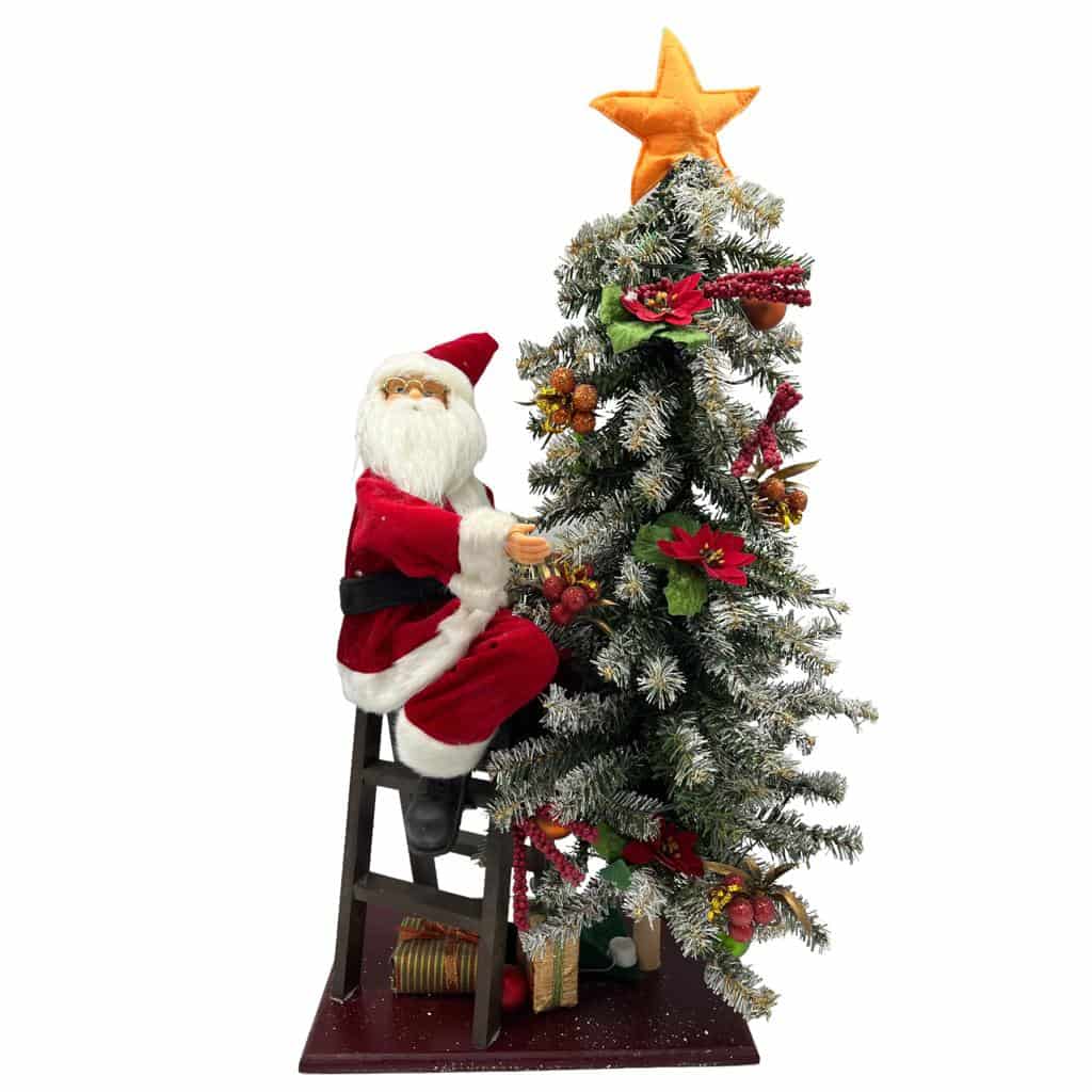 Santa mit Baum