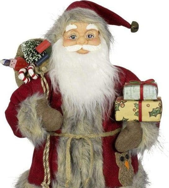 Santa "Casper" - Rot/Braun - 60 cm