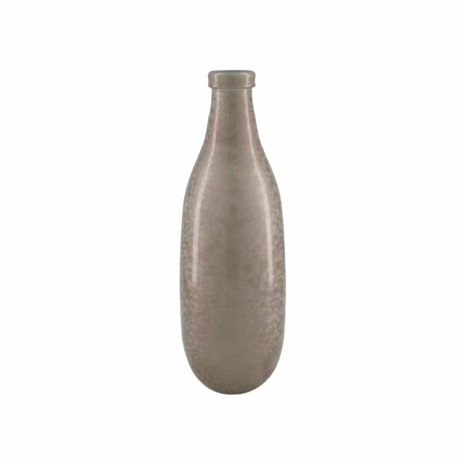 Flasche Glas beige "recycled glass"