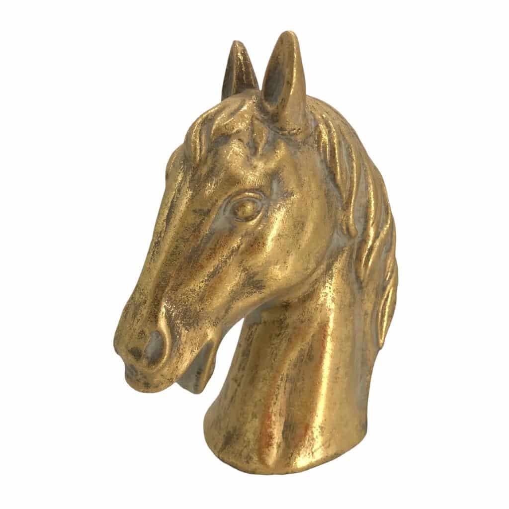 Pferdekopf "Karl" gold