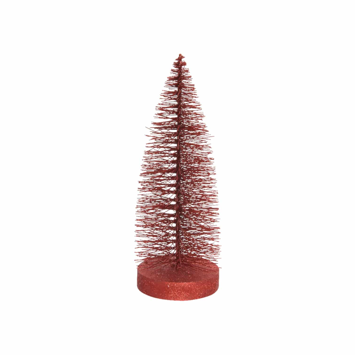 Minibaum glitzer rot 10x30 cm
