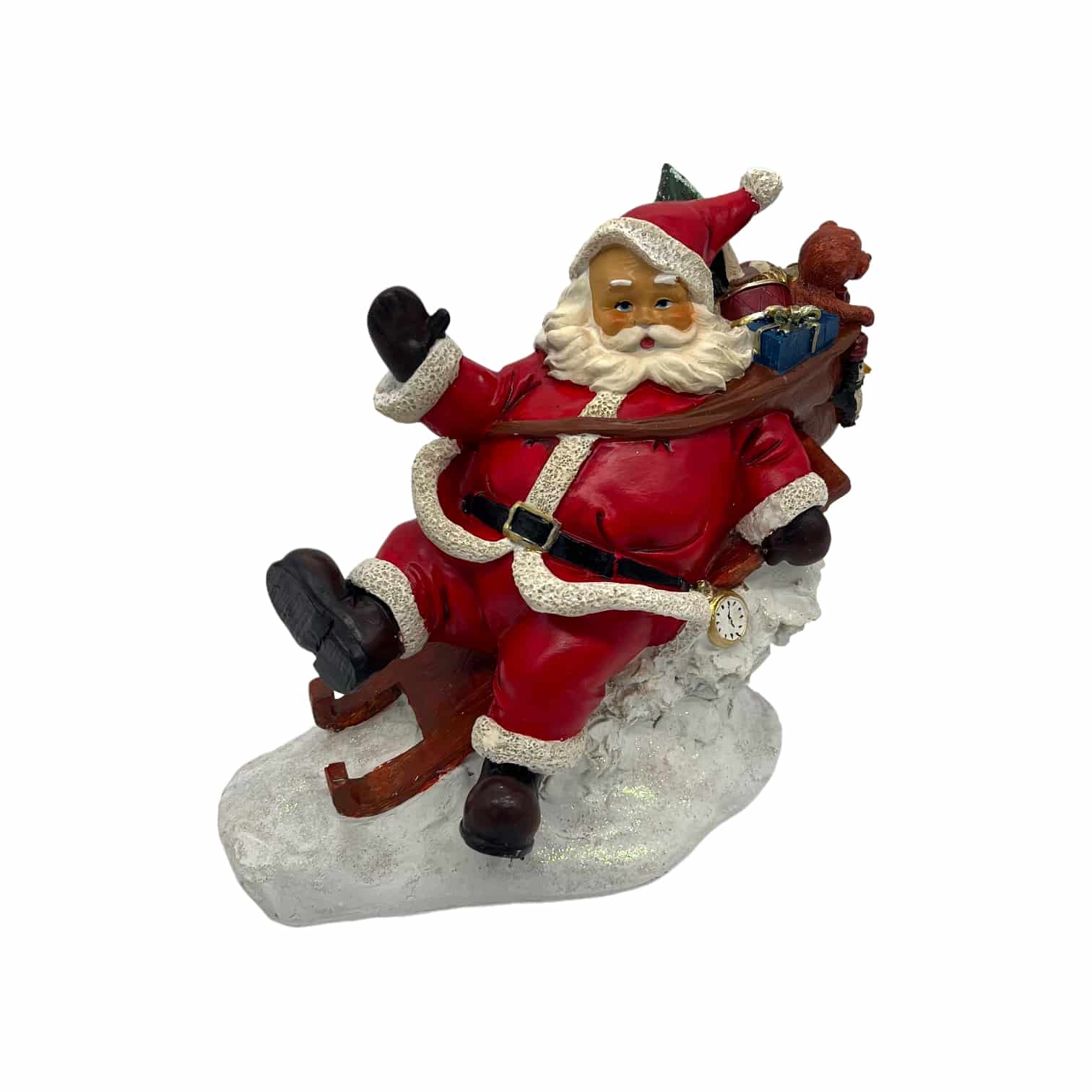 Santa auf Schlitten