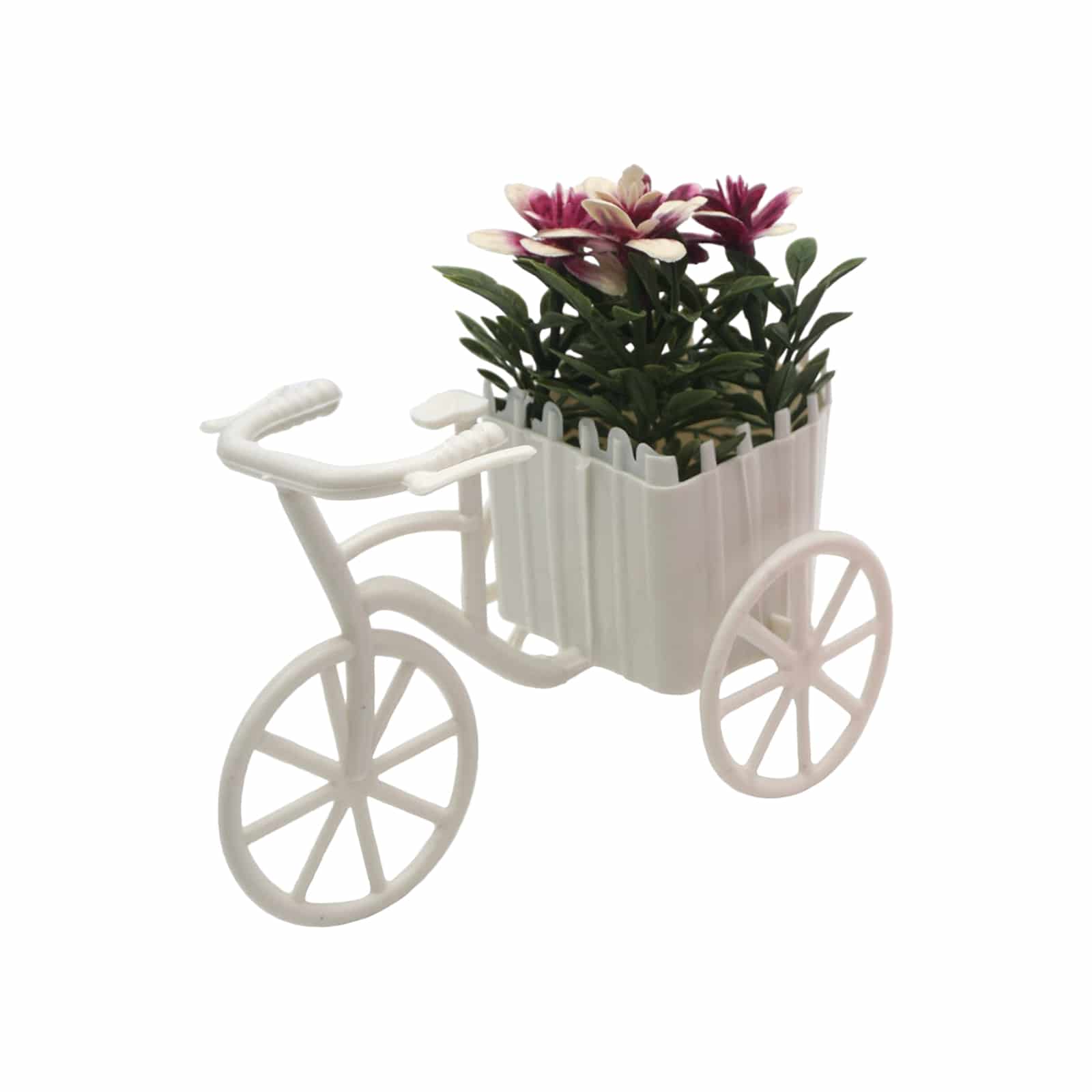 Kunstblume im Fahrrad