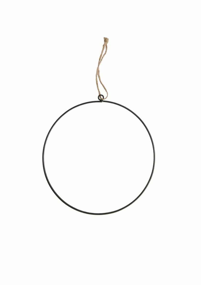Deko-Ring Metallring auf Fuß goldbraun 48,5 cm Hochzeit