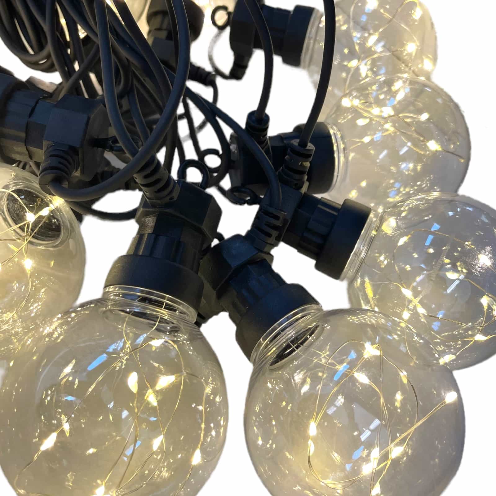 LED-Outdoorlichterkette "warmweiße Lightbulbs XL"
