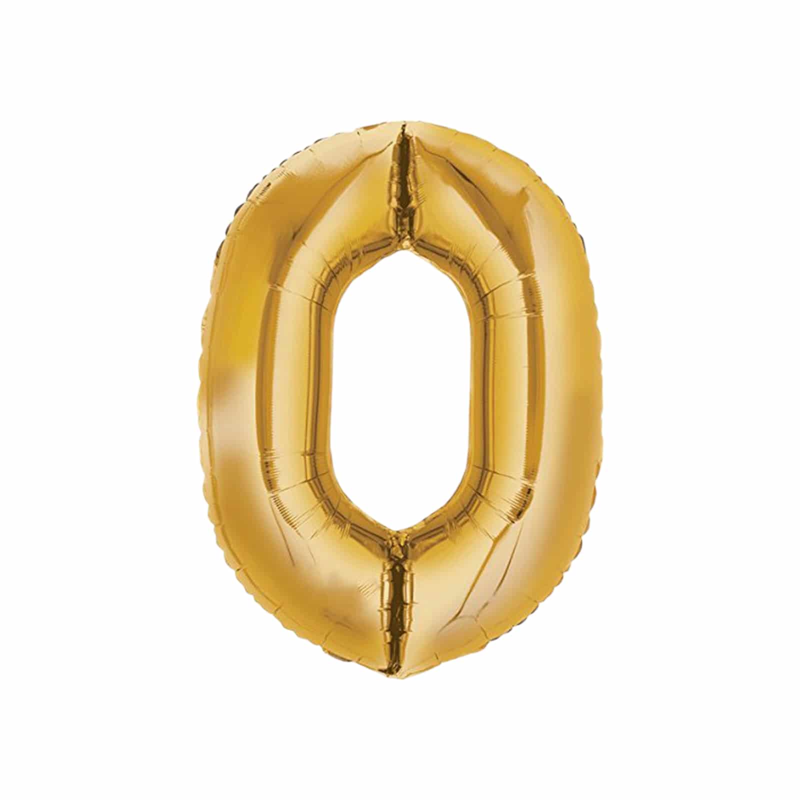 Folienballon gold Ziffer 0