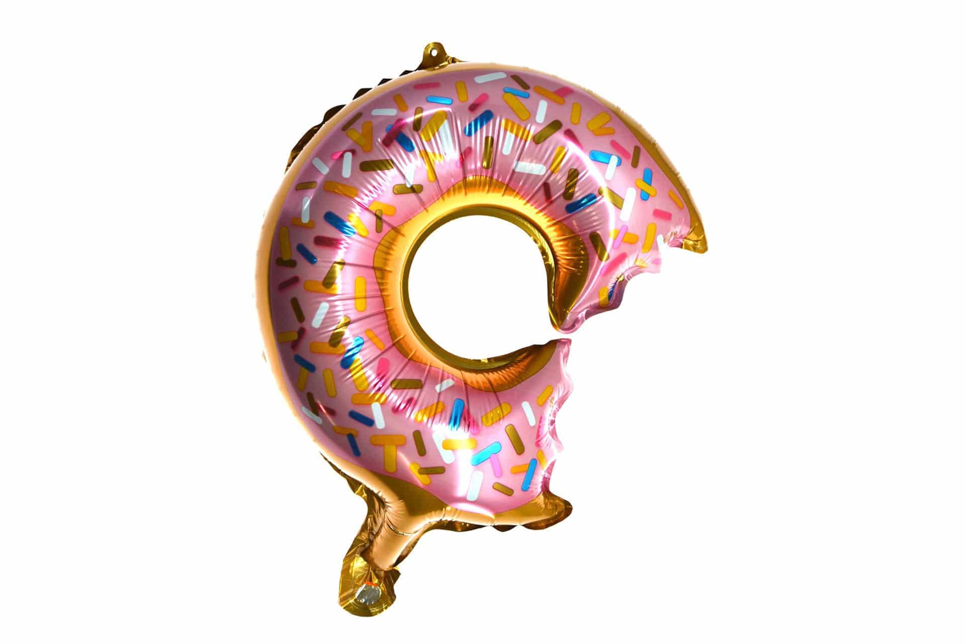 Folienballon mit Stick "Donut"