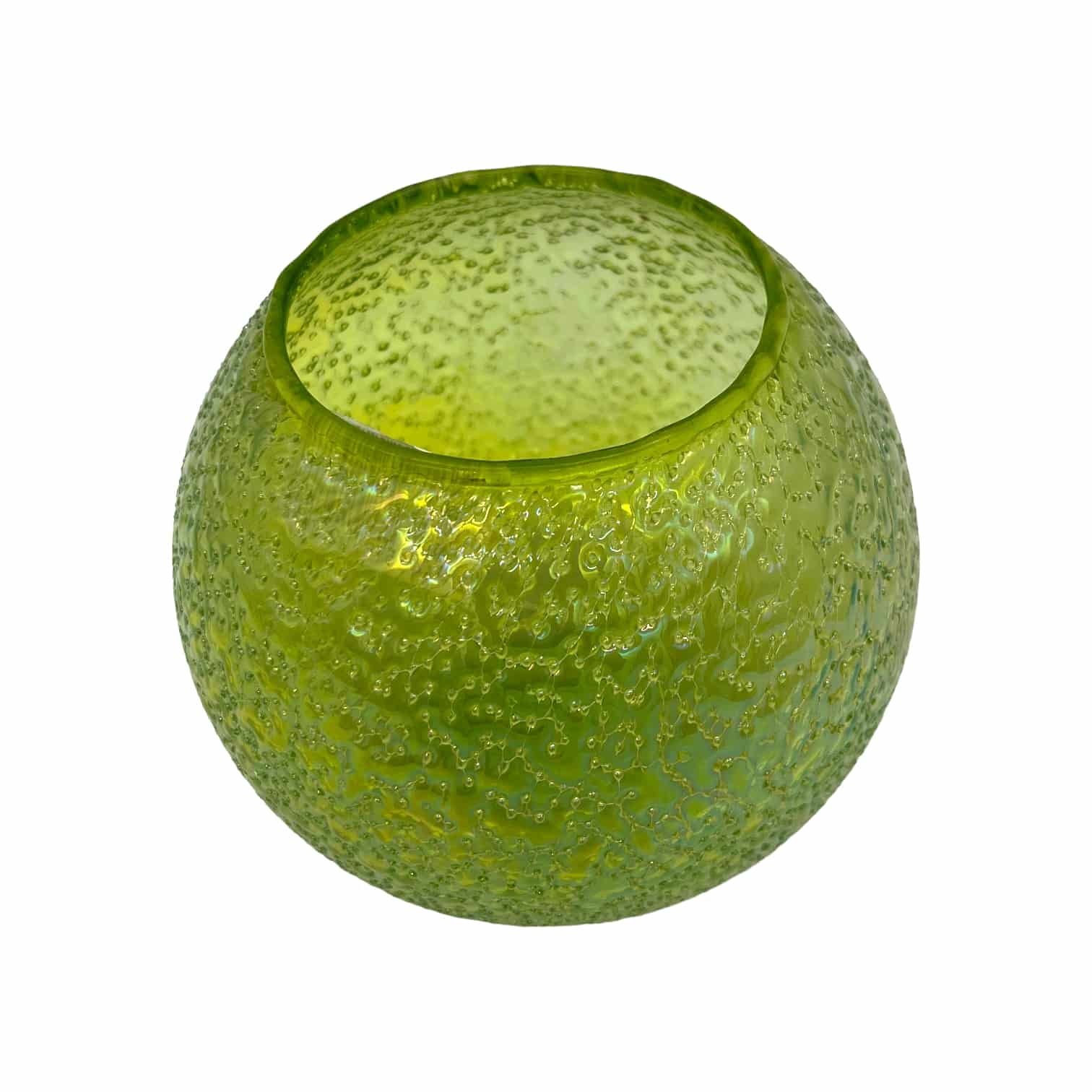Glas-Teelicht Kugel grün