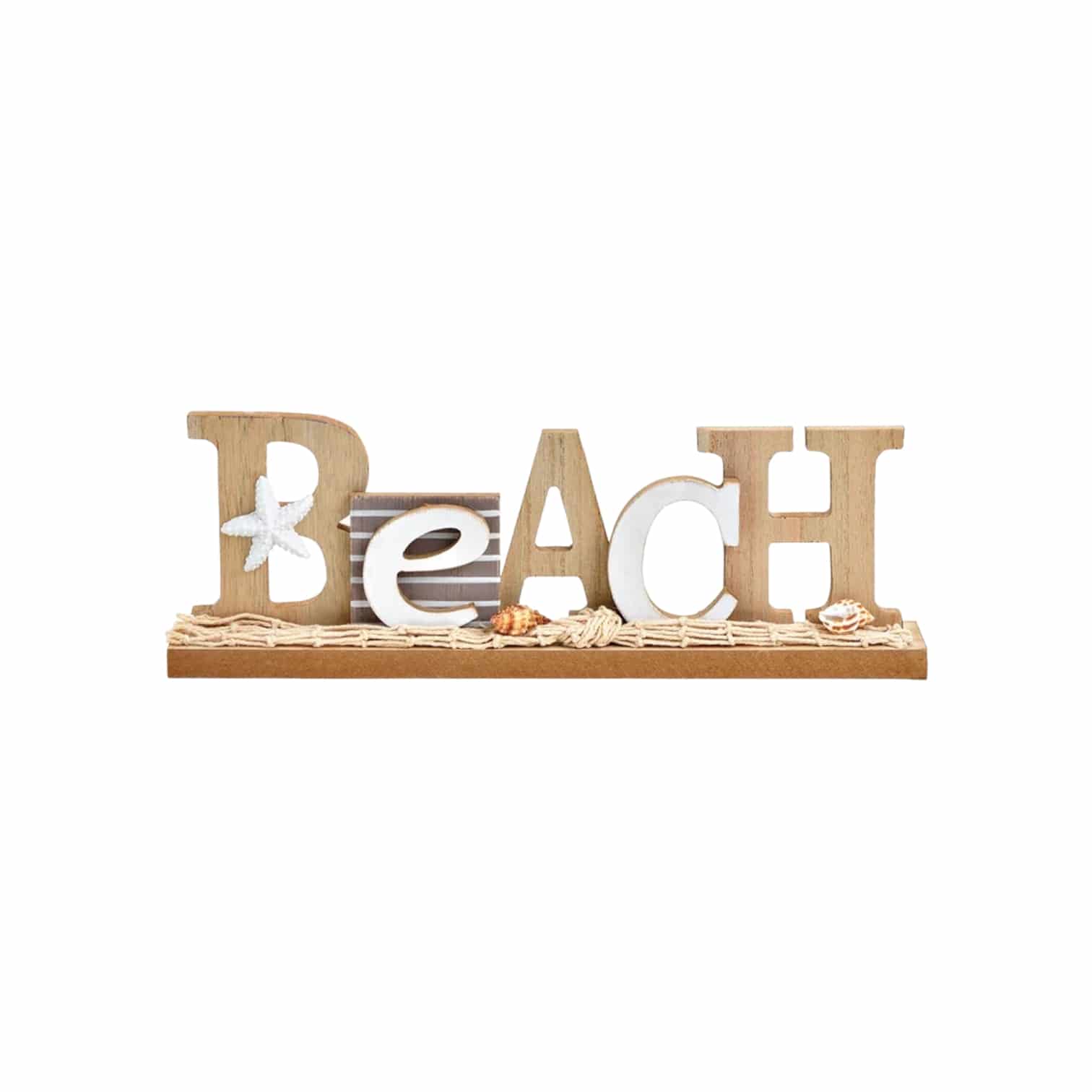 Schriftzug "Beach" aus Holz
