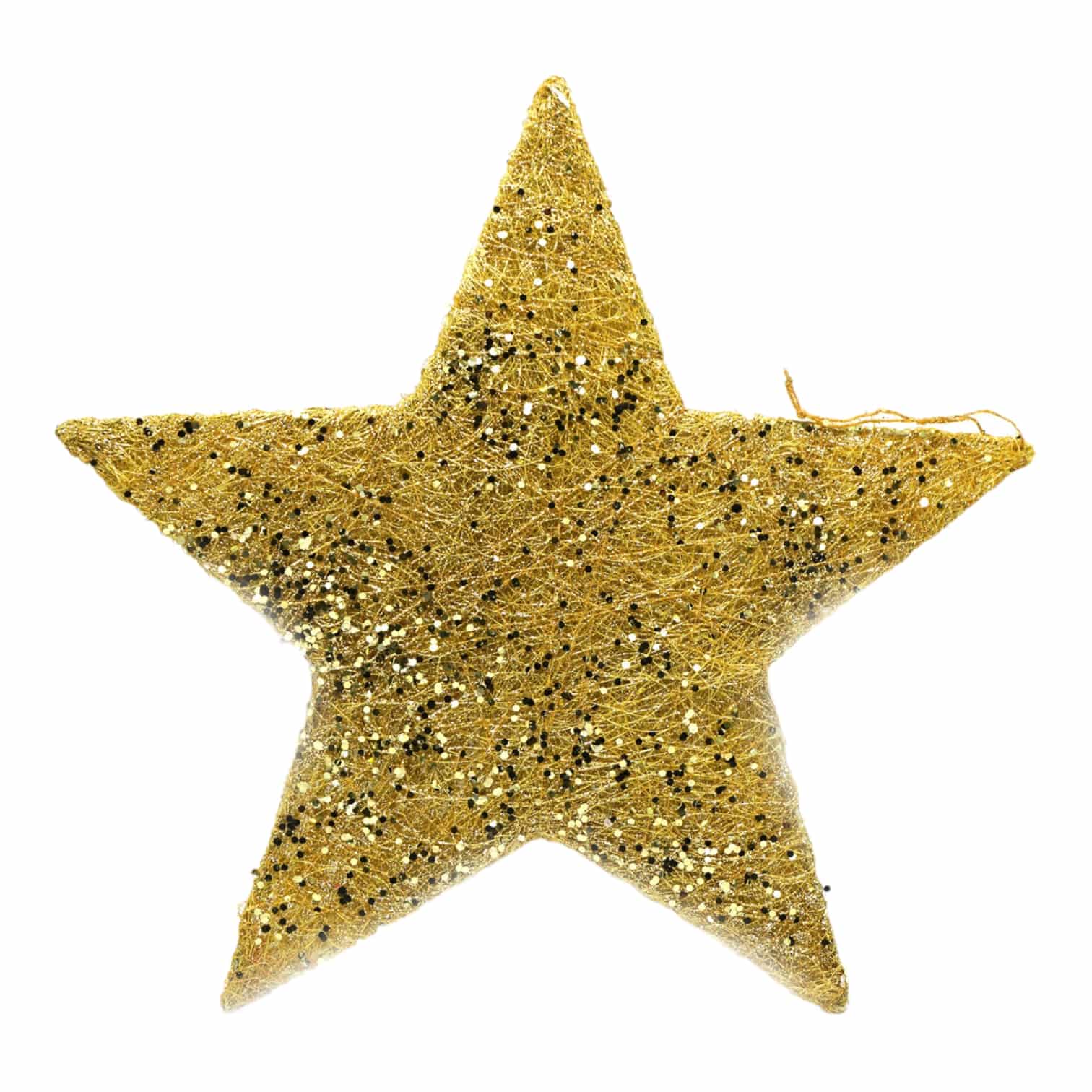 Sisalstern Glitter 50 cm gold