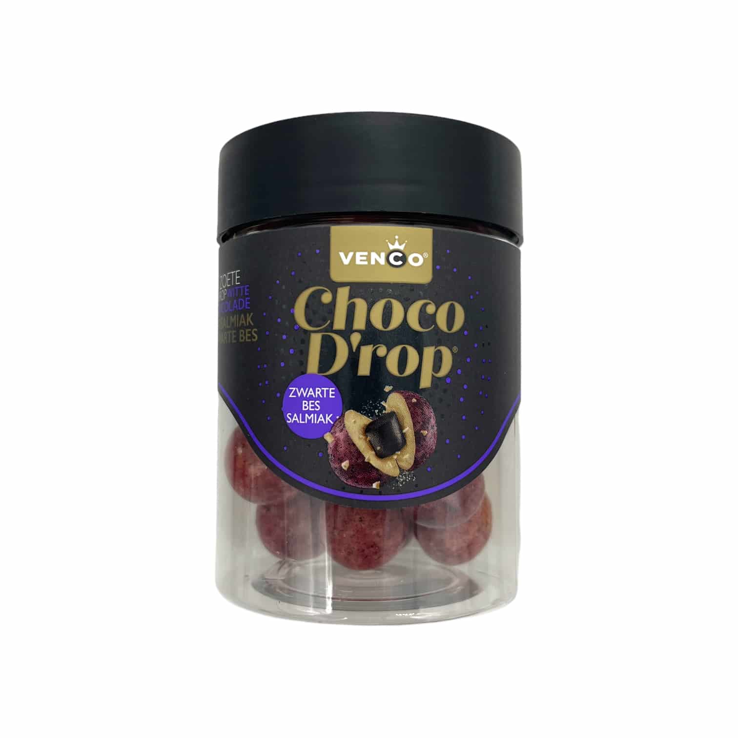 Venco Choco D'rop dunkle Beere 146g
